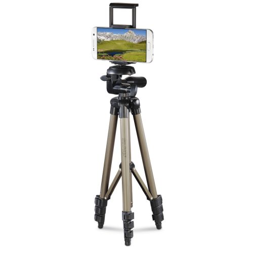 Hama Phone/Tablet Tripod, 3D Tilt Head, 106cm Max Height, 6.4mm Thread & Phone/Tablet Holder, Quick-Change Plate, Spirit Level, Bag Hama Phone/Tablet Tripod, 3D Tilt Head, 106cm Max Height, 6.4mm Thread & Phone/Tablet Holder, Quick-Change Plate, Spirit Level, Bag